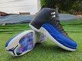Air Jordan 12 Black and Blue High-Top Sneakers