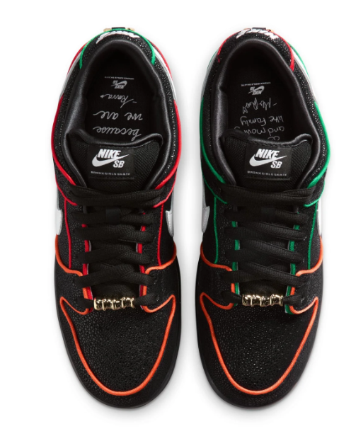 Nike SB Dunk Low Pro QS – Black / White / Challenge Red