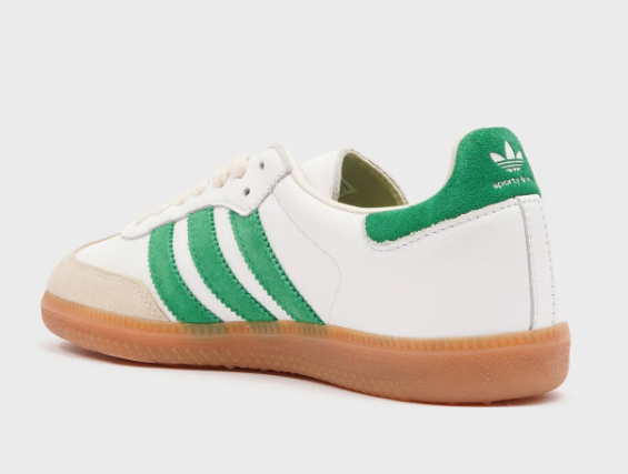 adidas Samba – White / Jolly Green