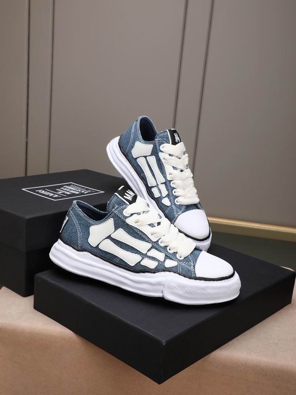 AMIRI Low-Top Sneakers with White Bone Appliqués