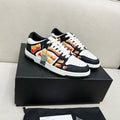 AMIRI Low-Top Sneakers – Black / White with Flame Details