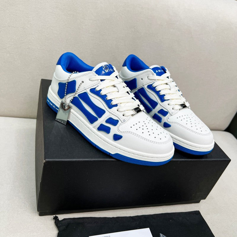 AMIRI Low-Top Sneakers – White / Royal Blue