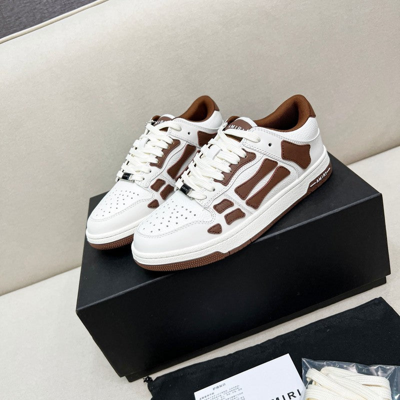 AMIRI Low-Top Sneakers – White / Brown