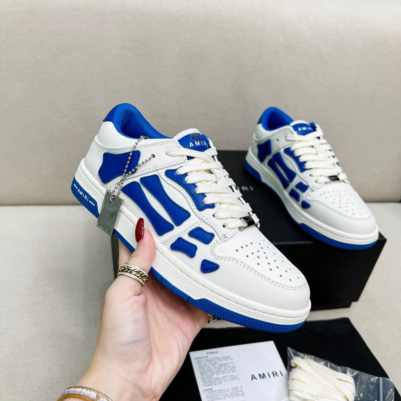 AMIRI Low-Top Sneakers – White / Royal Blue