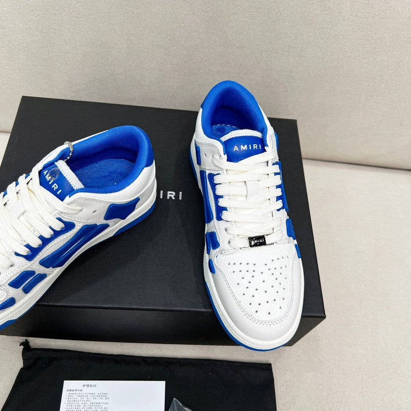 AMIRI Low-Top Sneakers – White / Royal Blue