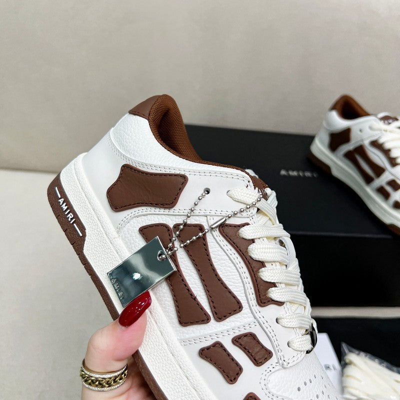 AMIRI Low-Top Sneakers – White / Brown