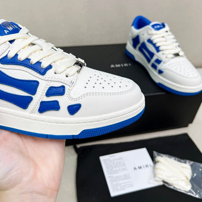 AMIRI Low-Top Sneakers – White / Royal Blue
