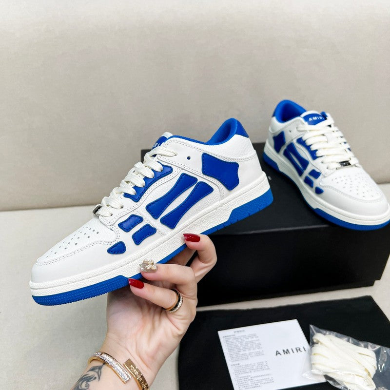 AMIRI Low-Top Sneakers – White / Royal Blue