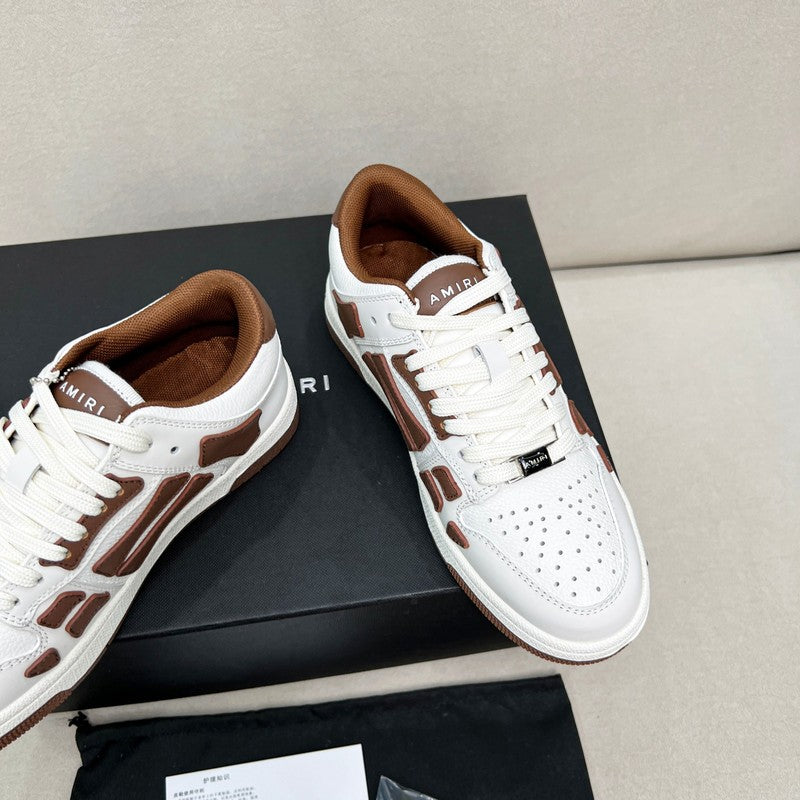 AMIRI Low-Top Sneakers – White / Brown