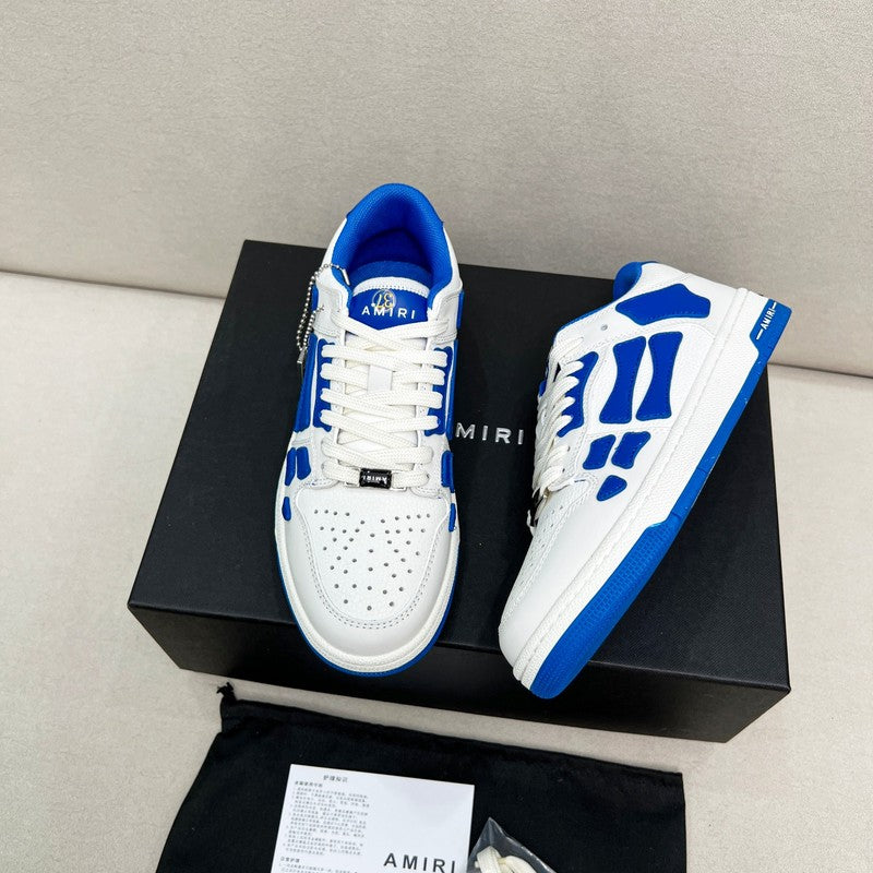 AMIRI Low-Top Sneakers – White / Royal Blue