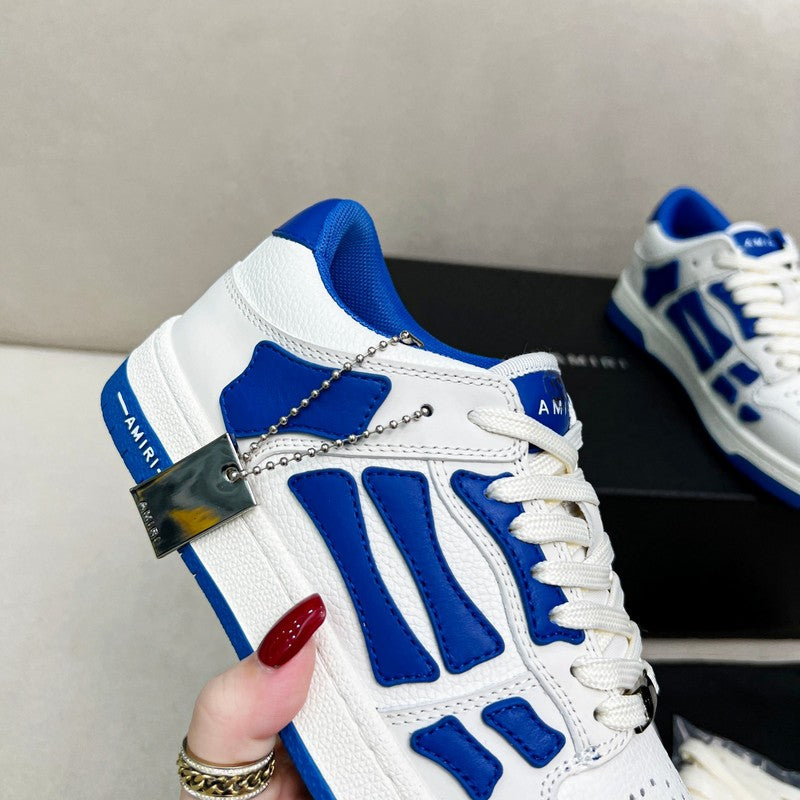 AMIRI Low-Top Sneakers – White / Royal Blue