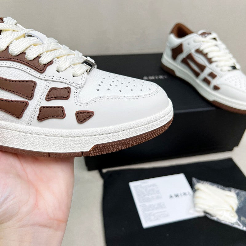 AMIRI Low-Top Sneakers – White / Brown