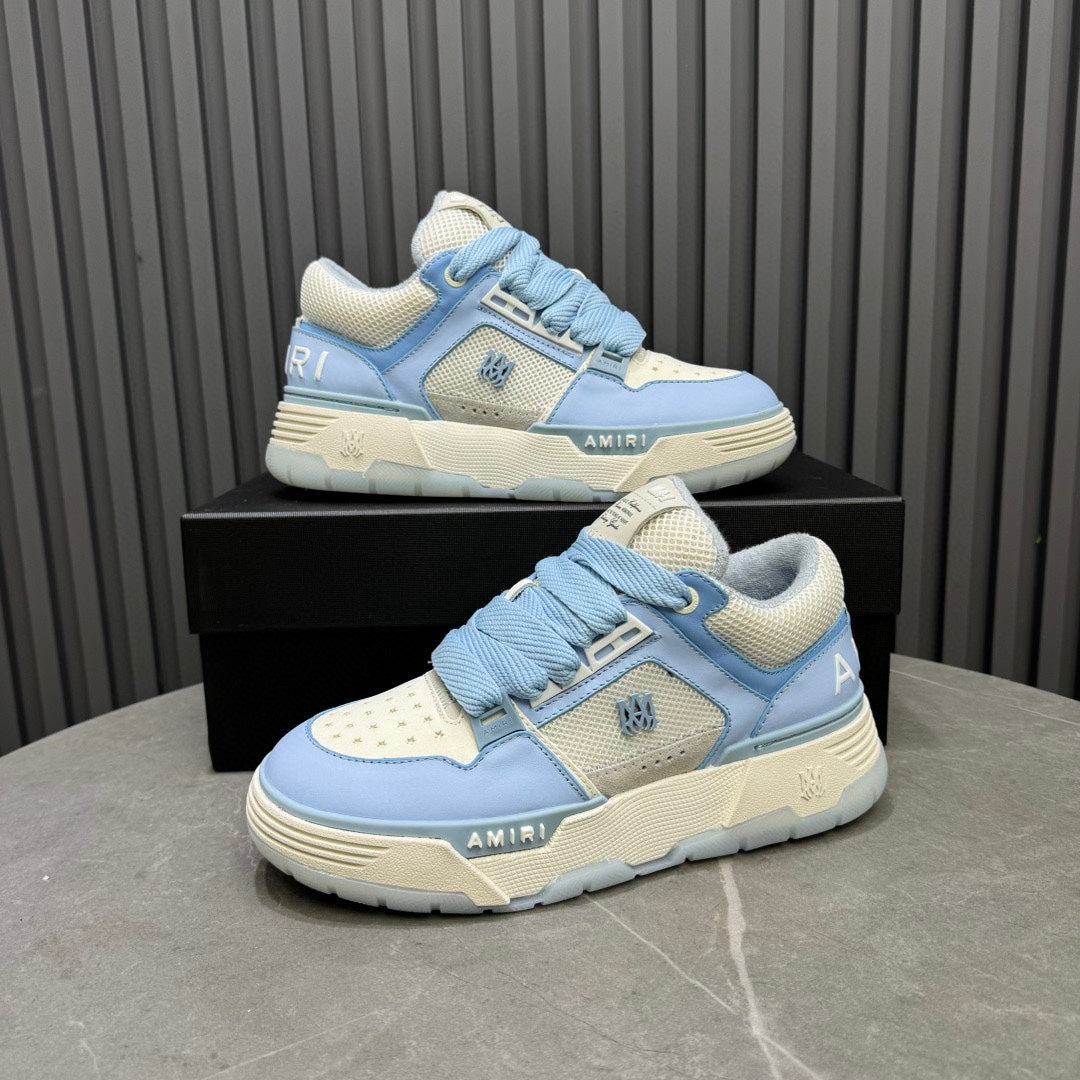 AMIRI Low-Top Sneakers – Light Blue / Cream
