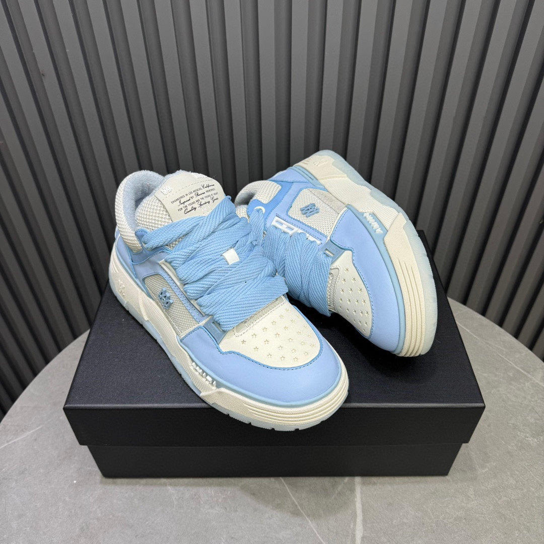 AMIRI Low-Top Sneakers – Light Blue / Cream