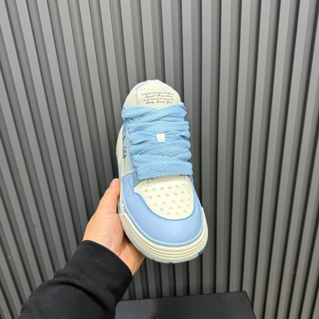 AMIRI Low-Top Sneakers – Light Blue / Cream