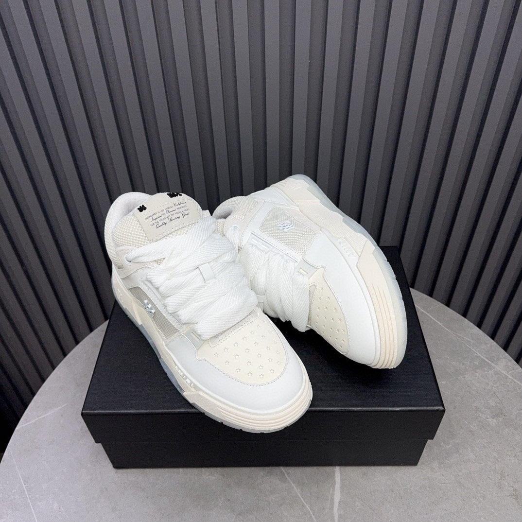 AMIRI Low-Top Sneakers – White / Cream