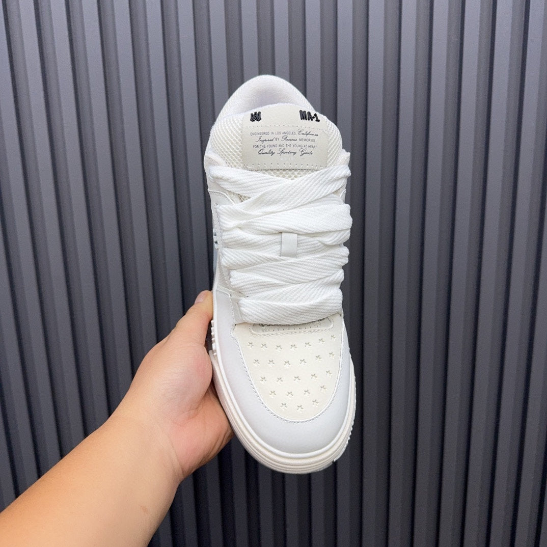 AMIRI Low-Top Sneakers – White / Cream