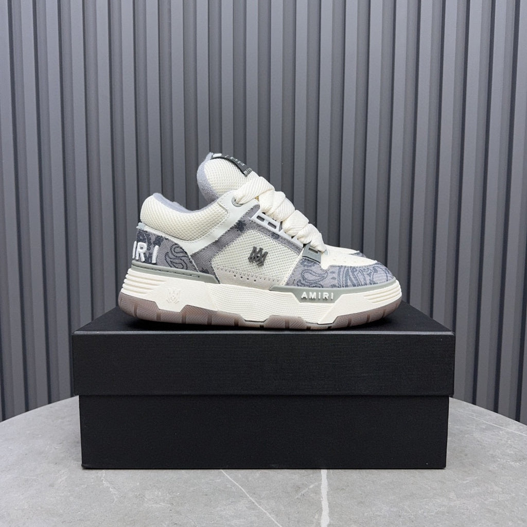 AMIRI Low-Top Sneakers – Cream / Grey Paisley