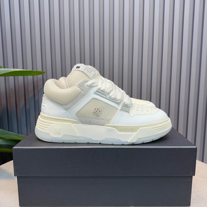AMIRI Low-Top Sneakers – White / Cream Mesh