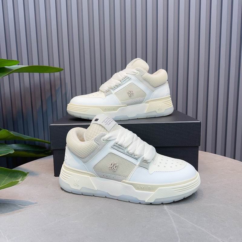 AMIRI Low-Top Sneakers – White / Cream Mesh