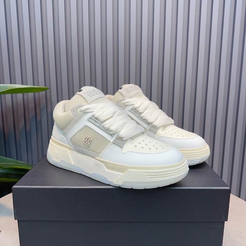 AMIRI Low-Top Sneakers – White / Cream Mesh