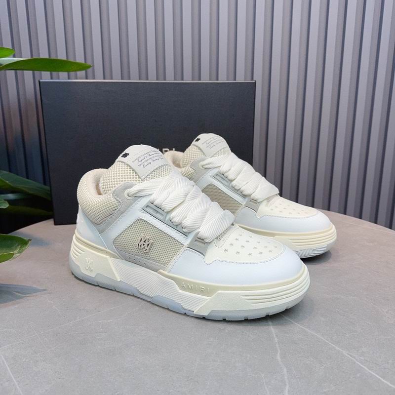 AMIRI Low-Top Sneakers – White / Cream Mesh