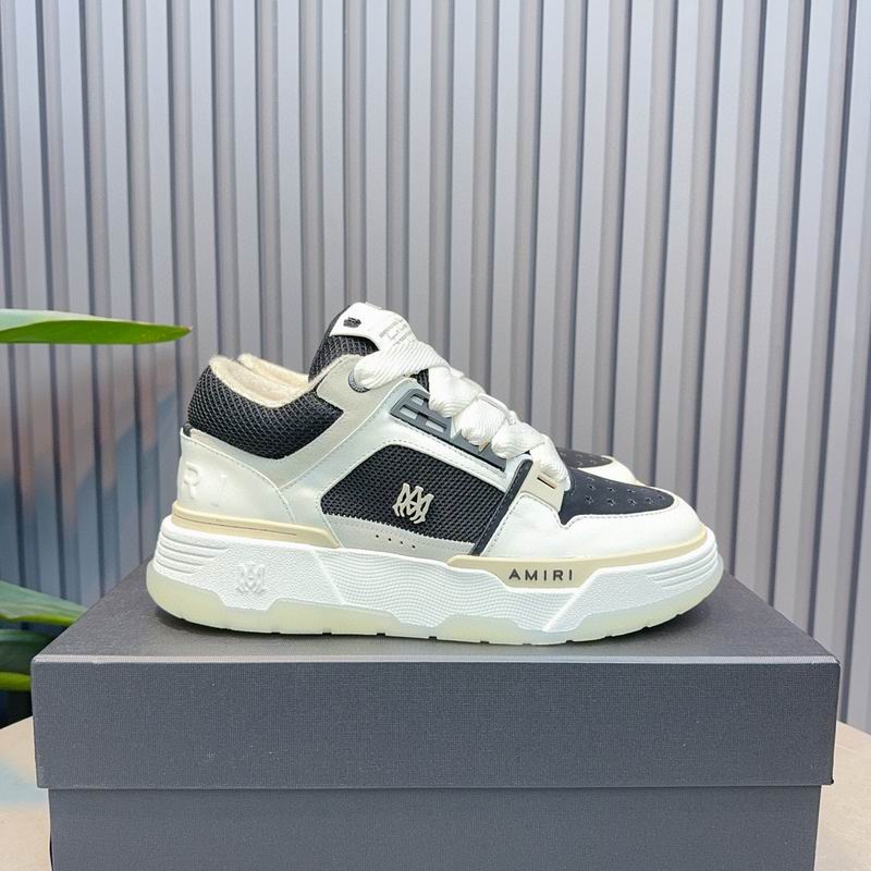 AMIRI Low-Top Sneakers – Cream / Black Mesh