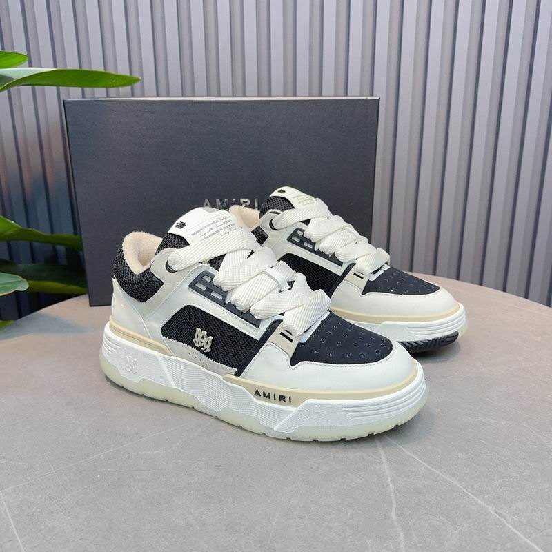 AMIRI Low-Top Sneakers – Cream / Black Mesh