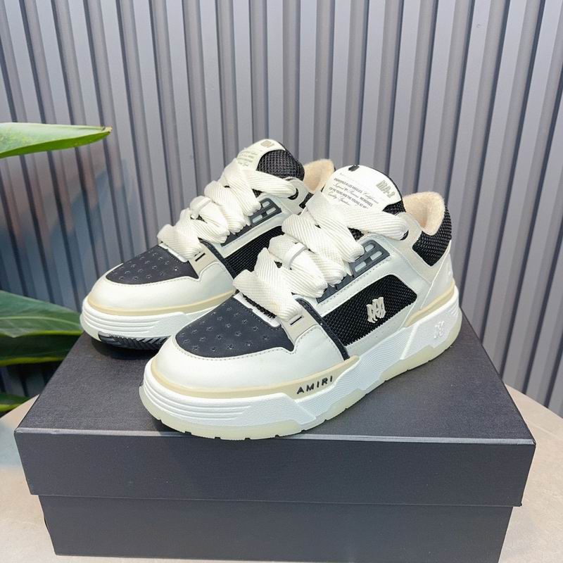 AMIRI Low-Top Sneakers – Cream / Black Mesh