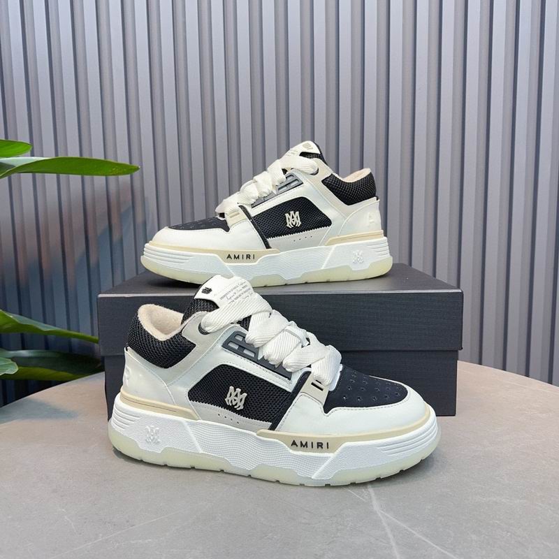 AMIRI Low-Top Sneakers – Cream / Black Mesh