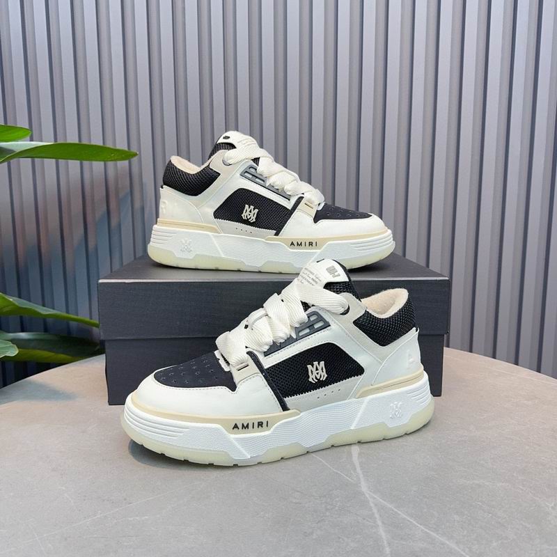 AMIRI Low-Top Sneakers – Cream / Black Mesh