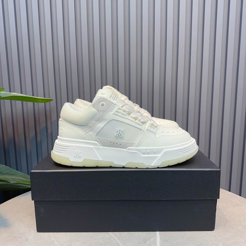 AMIRI Low-Top Sneakers – White / Light Grey / Ivory
