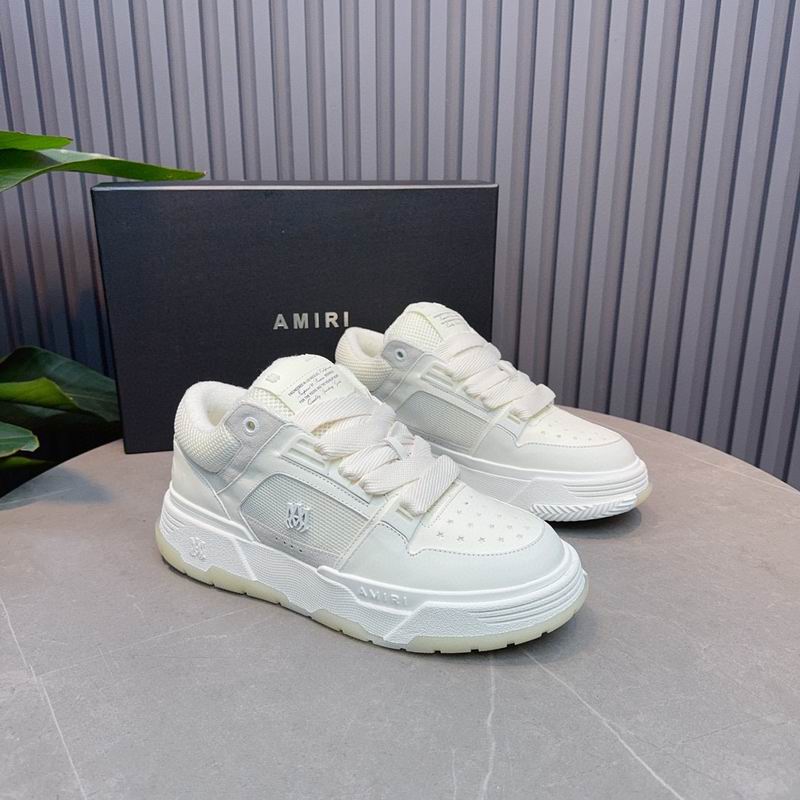 AMIRI Low-Top Sneakers – White / Light Grey / Ivory