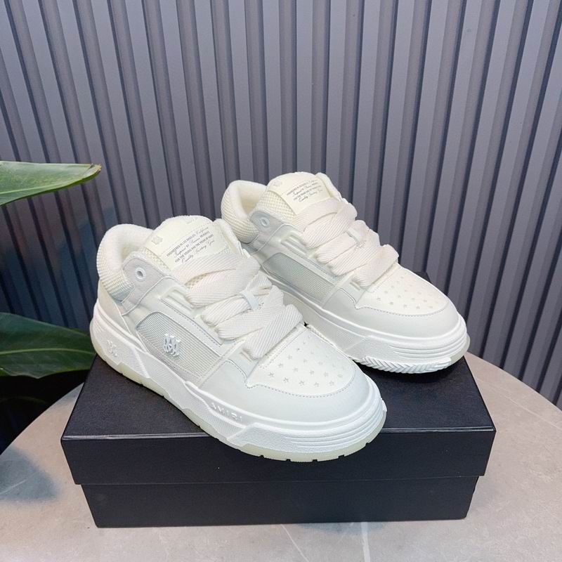 AMIRI Low-Top Sneakers – White / Light Grey / Ivory
