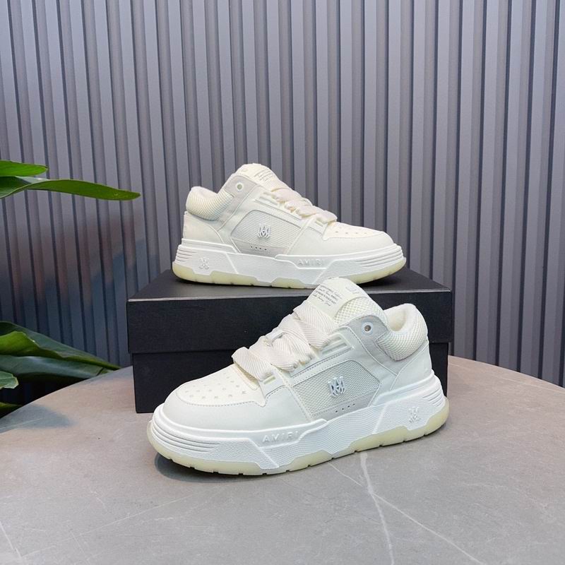 AMIRI Low-Top Sneakers – White / Light Grey / Ivory