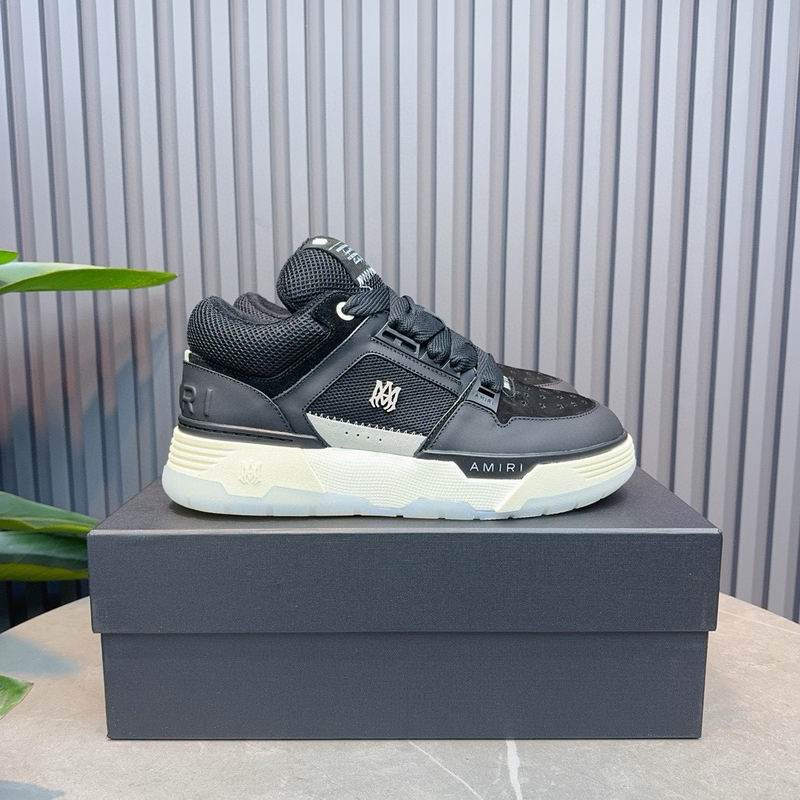 AMIRI Low-Top Sneakers – Black Mesh / Cream Sole