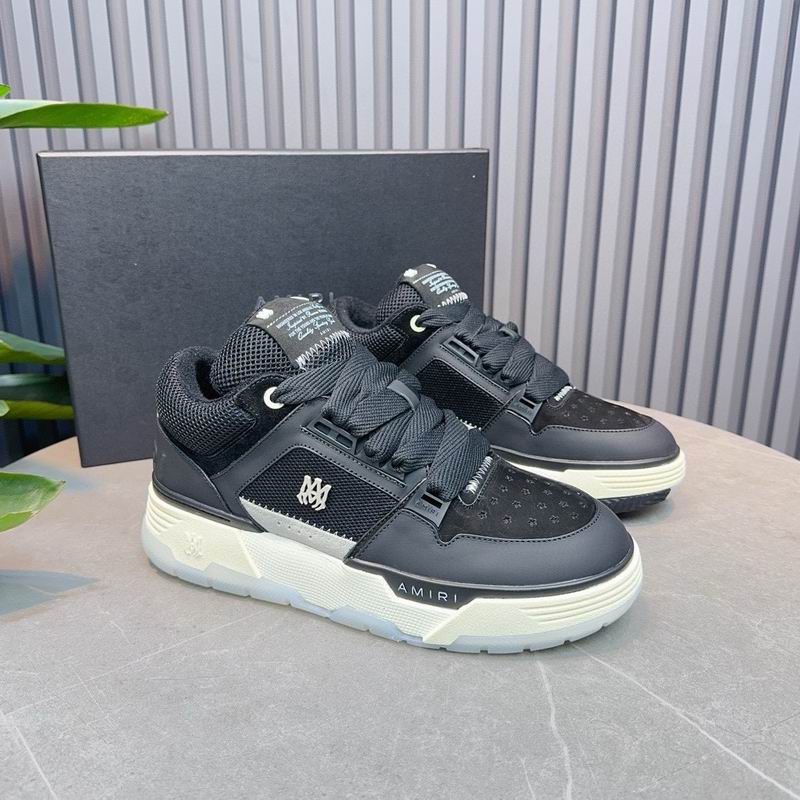 AMIRI Low-Top Sneakers – Black Mesh / Cream Sole