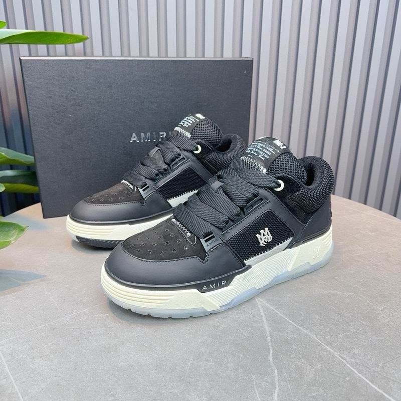 AMIRI Low-Top Sneakers – Black Mesh / Cream Sole