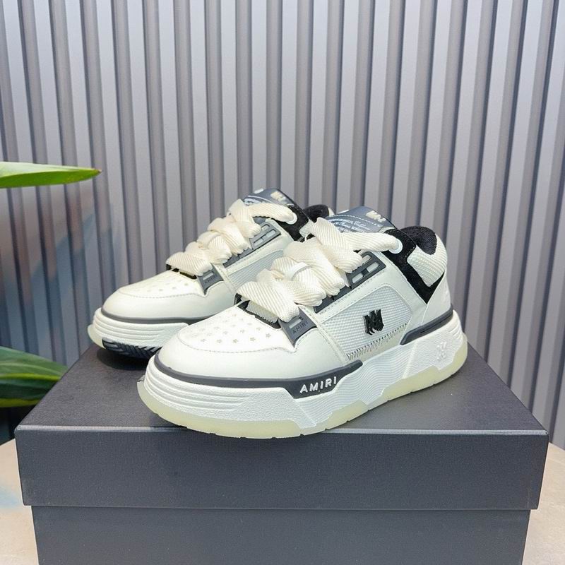 AMIRI Low-Top Sneakers – White / Black / Ivory
