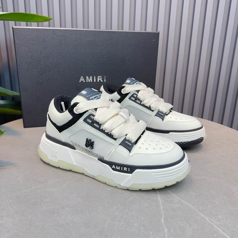AMIRI Low-Top Sneakers – White / Black / Ivory