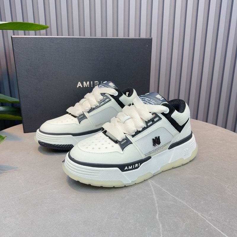 AMIRI Low-Top Sneakers – White / Black / Ivory