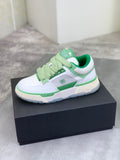 AMIRI Low-Top Sneakers – White / Mint Green with Cream Sole