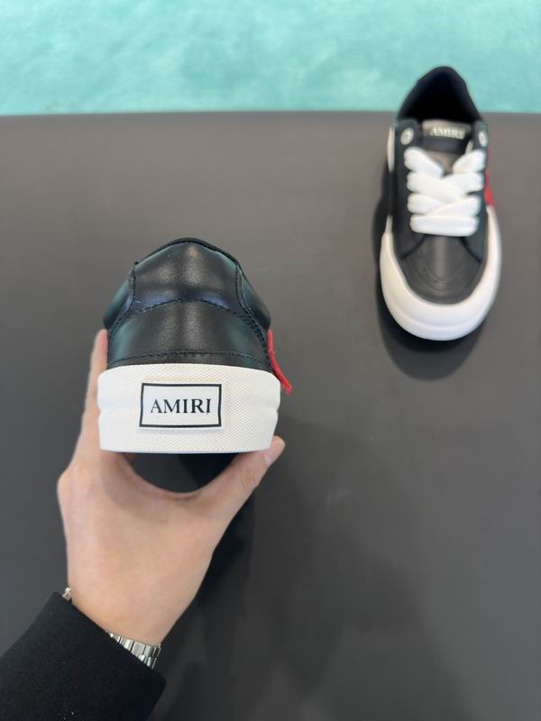 AMIRI Low-Top Sneakers – Black with Red Star Details