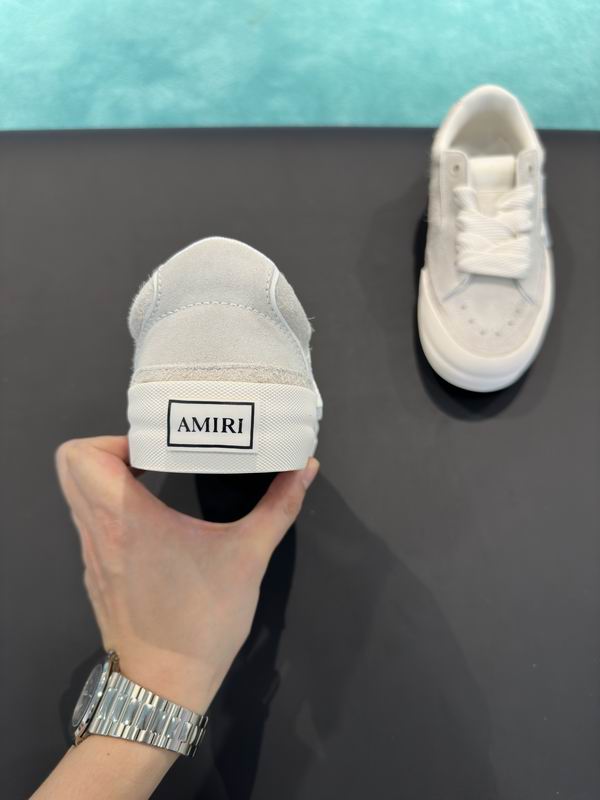 AMIRI Low-Top Sneakers – White / Cream with Star Details