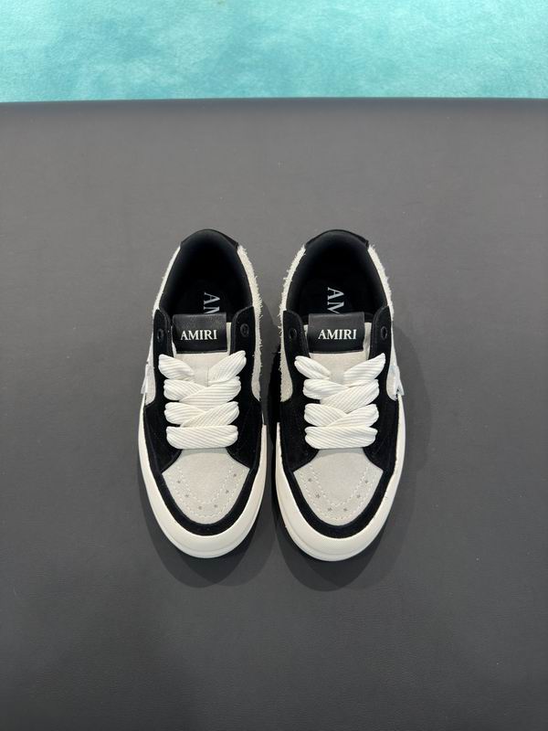 AMIRI Low-Top Sneakers – Black / Cream with White Stars
