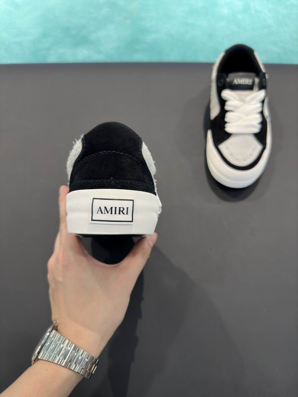AMIRI Low-Top Sneakers – Black / Cream with White Stars