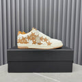 AMIRI White and Tan Star Low-Top Sneakers