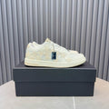 AMIRI White and Cream Star Low-Top Sneakers