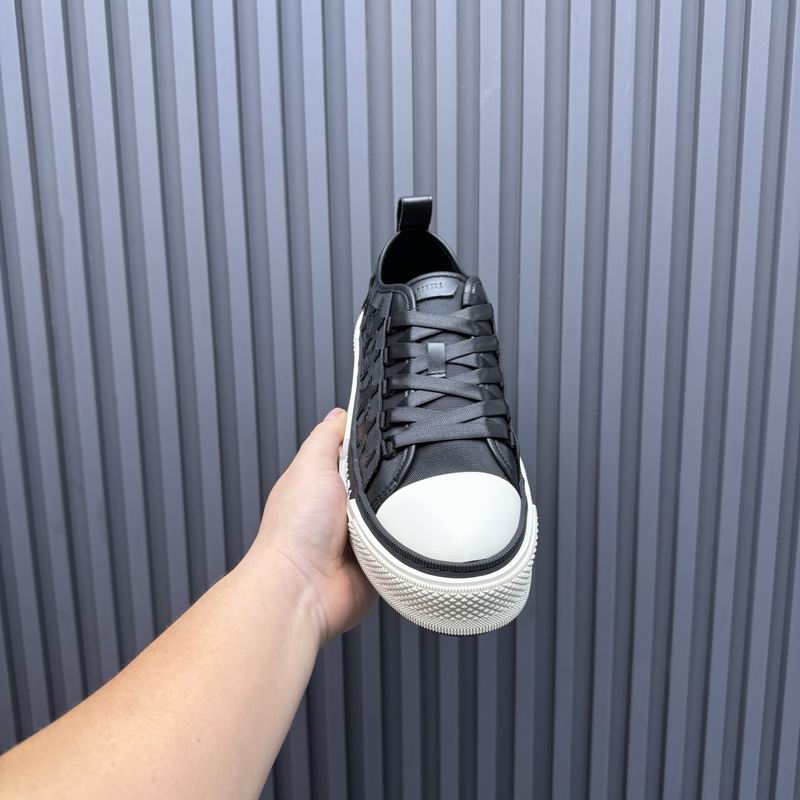 AMIRI Black Star Low-Top Sneakers with White Toe Caps