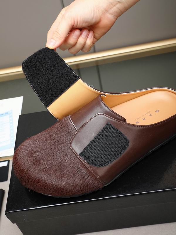 AMIRI Brown Textured Slip-On Mules